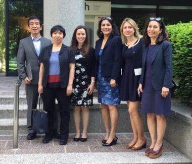 Lindsey F. Kimball Research Institute/NYBCe researchers Dr, Hui Zhong, Dr. Xuili An, Dr. Avital Mendelson, Dr. Cheryl Lobo, Dr. Francesca Vinchi and Dr. Karina Yazdanbakhsh, .