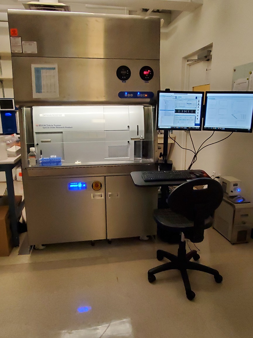 BD FACSAria Fusion SORP ( 5 lasers, 18 fluorescent channels)